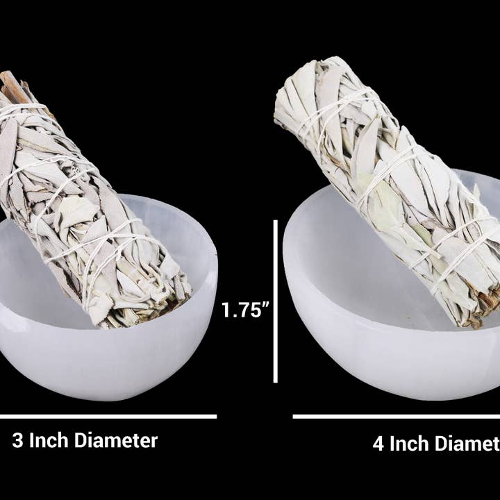 Designs by Deekay Inc. - Wholesale Smudge Plate - Selenite Smudge Bowl (4 in.)