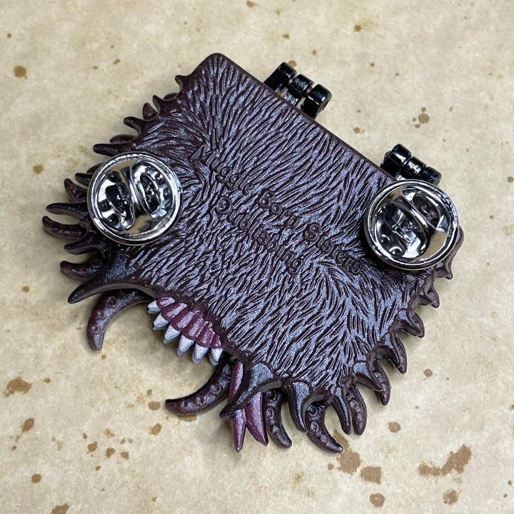 Scary Book Pin for wholesale by Magical Born Sisters