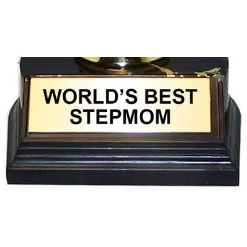 AAHS Enterprises - Wholesale Decorative Figurine - Trophy - World's Best Step Mother - Gold - (7 inches)1