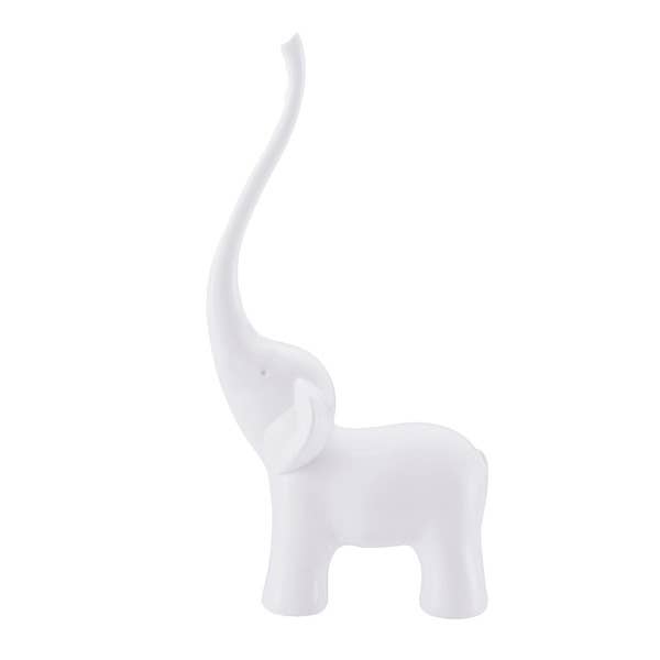 Ring holder, Elephant, white, melamine for wholesale by Balvi