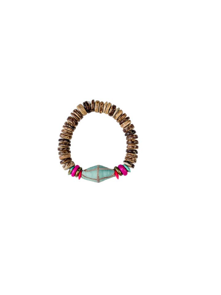 Stacked Single Bracelet | Tropic for wholesale by Twine & Twig