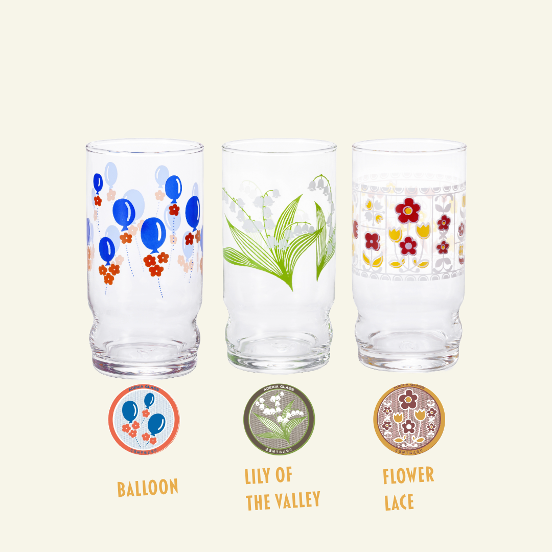 ADERIA - Wholesale Cocktail/Liquor Glass - ADERIA Retro | Juice Glass | 10 Pattern Options20