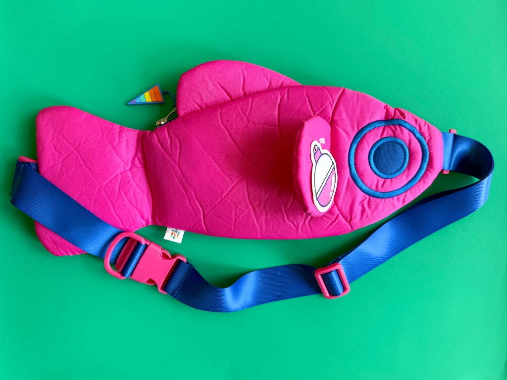 Curlworks - Wholesale Crossbody Bag - Women's - The Fish Bag - Sporty Pink3