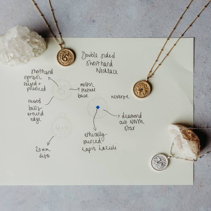 Claire Hill Designs - Wholesale Pendant/Charm Necklace - Silver Coin Necklace | Talisman Necklace (Meaning Hope)