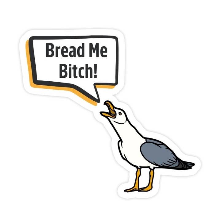 Sticker Bull - Vendita all'ingrosso Adesivo - Adesivo meme divertente Bread Me Bitch0