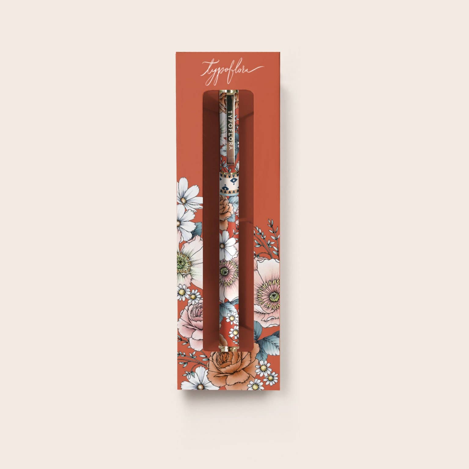 Typoflora - Vendita all'ingrosso Penne - Penna Rollerball - Bouquet In Ruggine1
