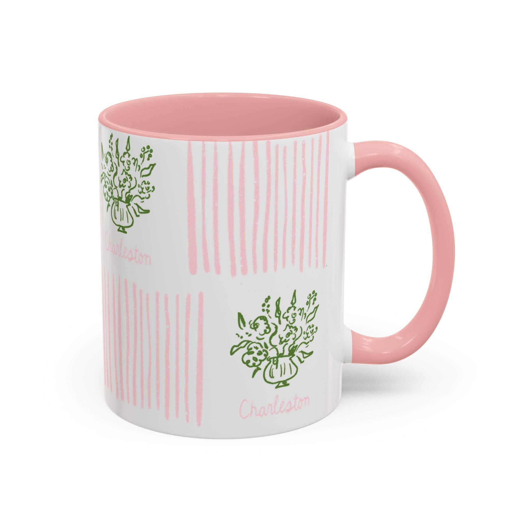 Pink CHARLESTON FLORAL- Mug 15oz for wholesale on Faire4