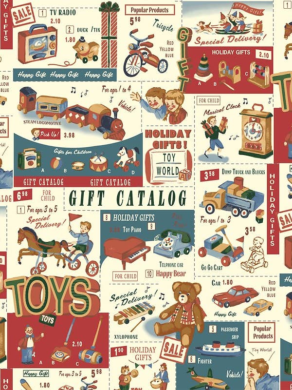 LW2050-12D - VINTAGE TOYS - 100% cotton for wholesale by Artiq Textiles