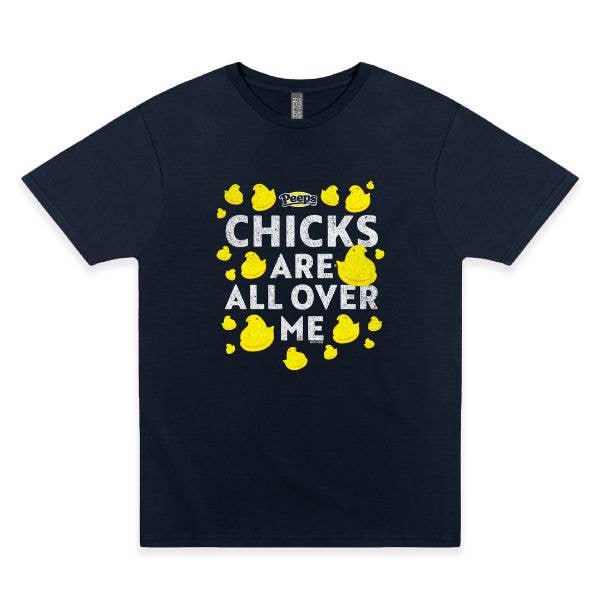 Shirt - PEEPS Chicks Are All Over Me Tee for wholesale by Grandpa Joe's Candy Shop