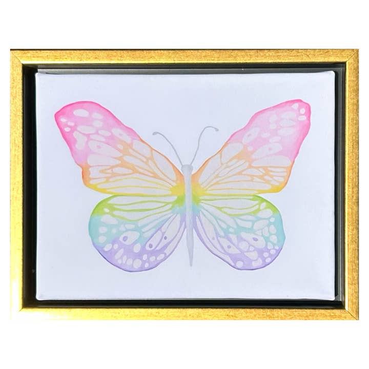 Framed Mini "Rainbow" Butterfly for wholesale by MK Decker Designs