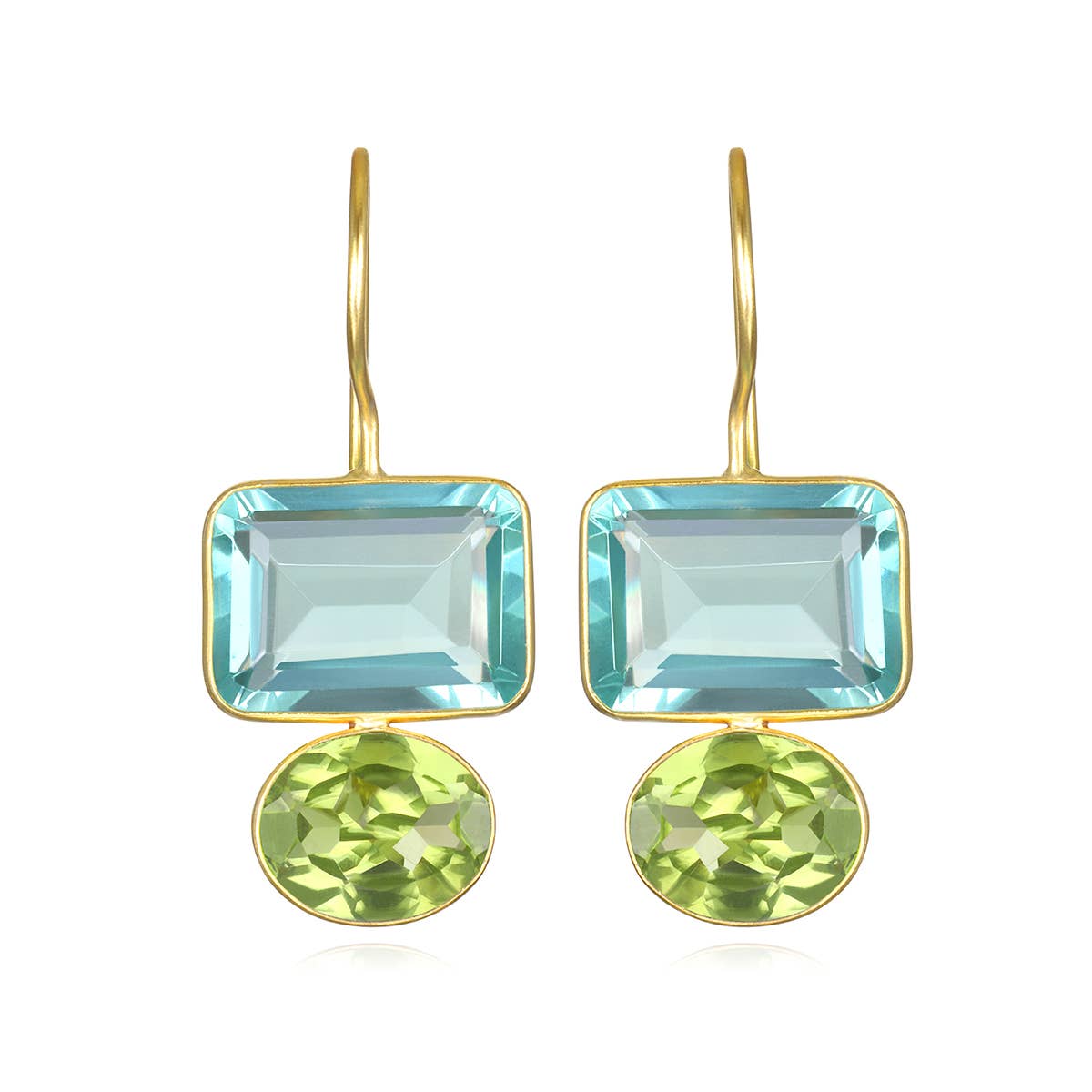 Amelia Rose Jewelry - Wholesale Dangle Earrings - Valencia Earring-Aqua & Lime