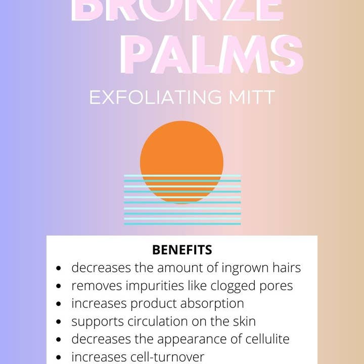 Bronze Palms Beauty - Wholesale Exfoliating Gloves/Mitts - Exfoliating Mitt Body Scrub Mitt Shower Mitt Bath Mitt Glove