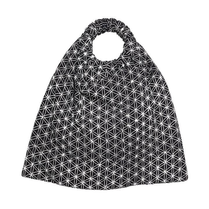 shopper flower of life black and white for wholesale by LINDA HERING