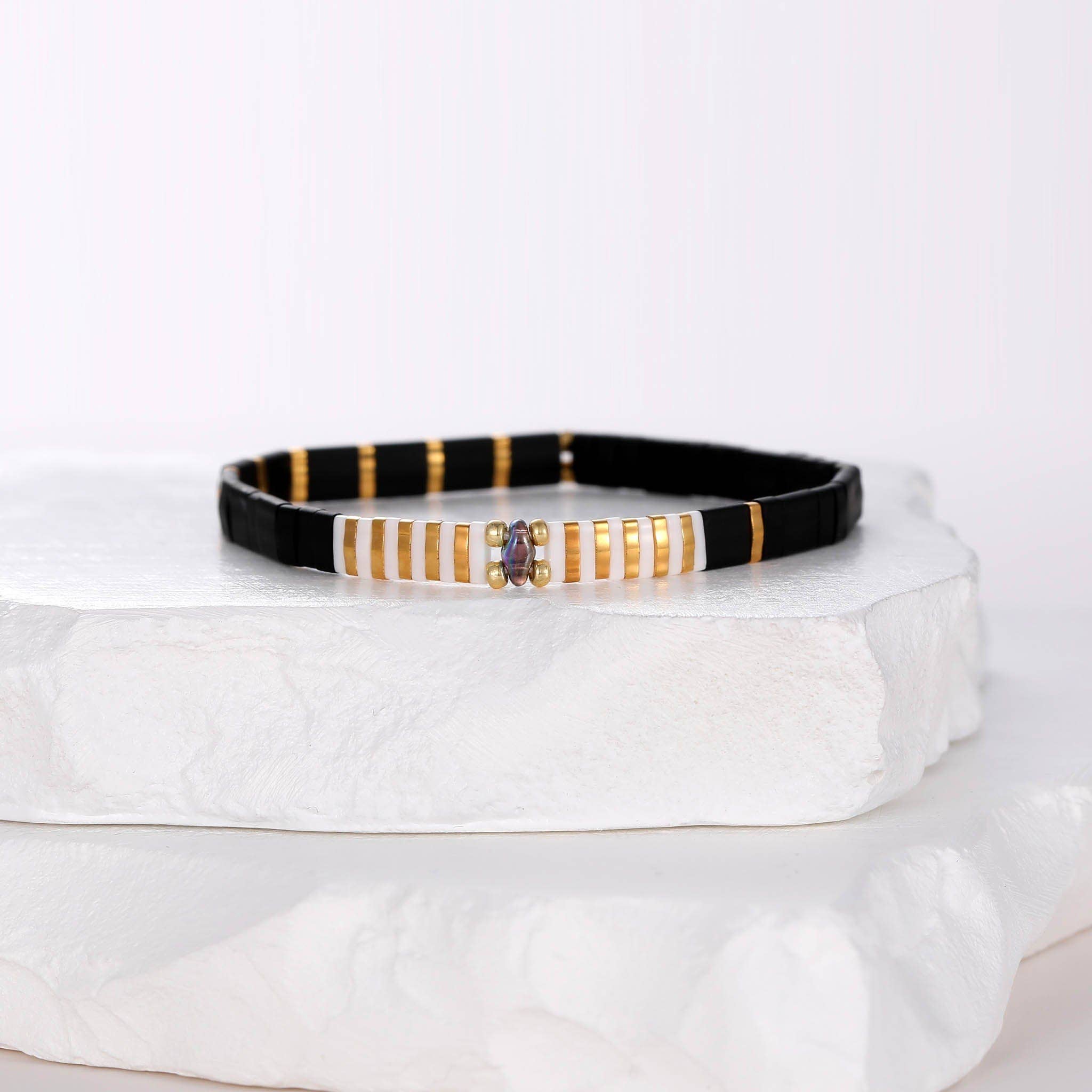 Koss Design – wholesale Jewellery set – Parure Golden - Bracelets de Perles2