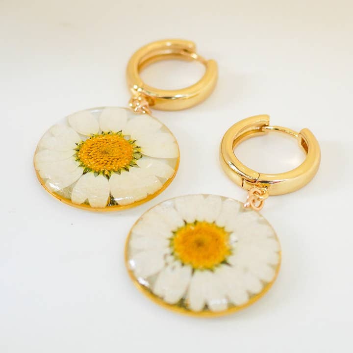 Daisy hoops for wholesale by Remedy Designs