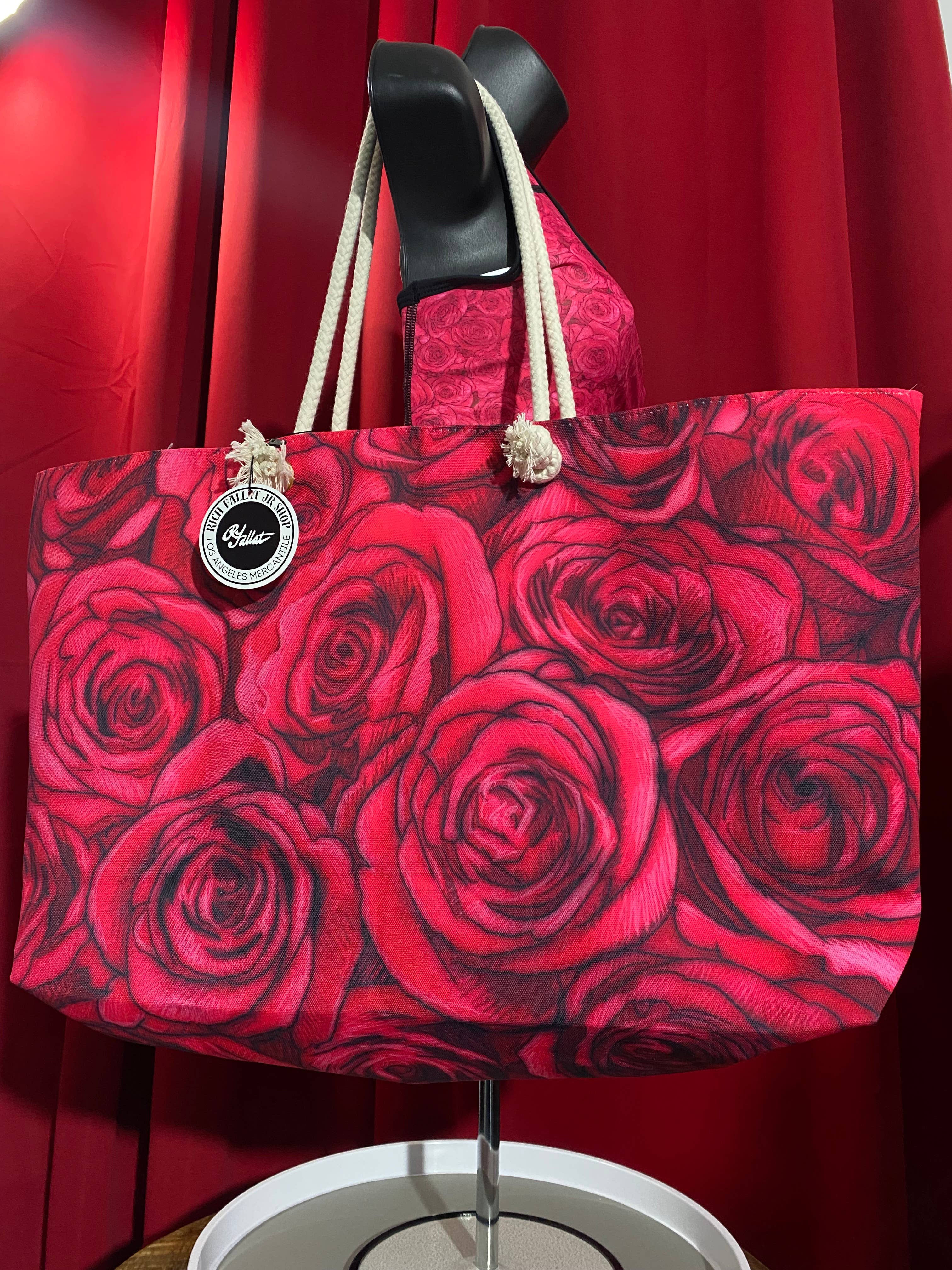 Los Angeles Mercantile™ - Wholesale Weekender Bag - Women's - Rose Weekender Bag7