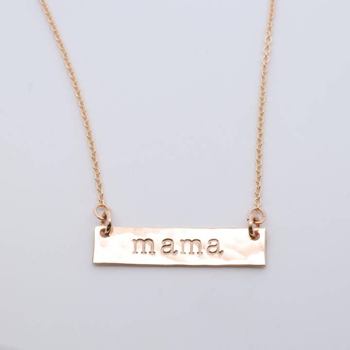 Mama Bar Necklace for wholesale by Nashelle Jewelry