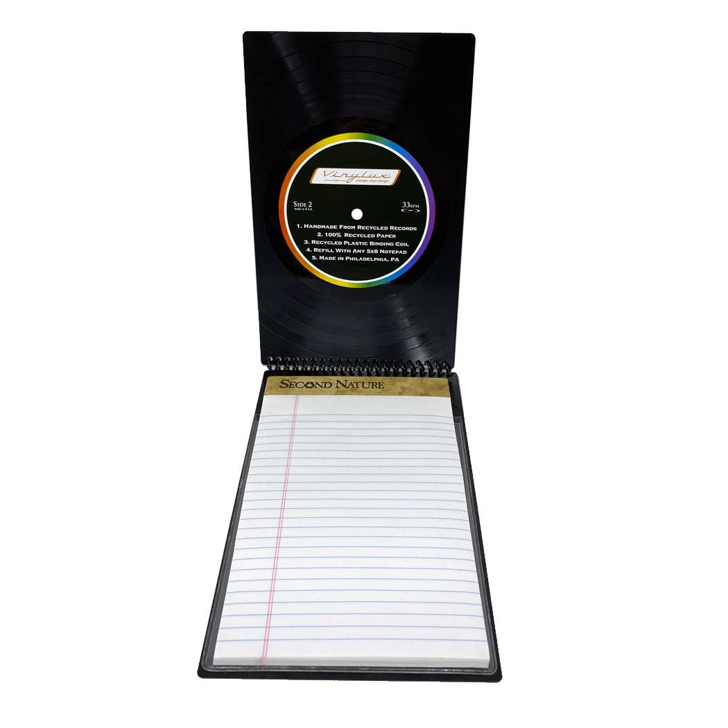 Vinylux – wholesale Notepad – Refillable Vinyl Record Notepad Holder2