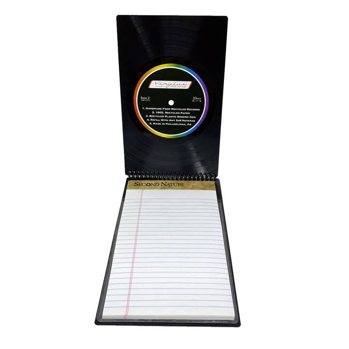 Vinylux – wholesale Notepad – Refillable Vinyl Record Notepad Holder2