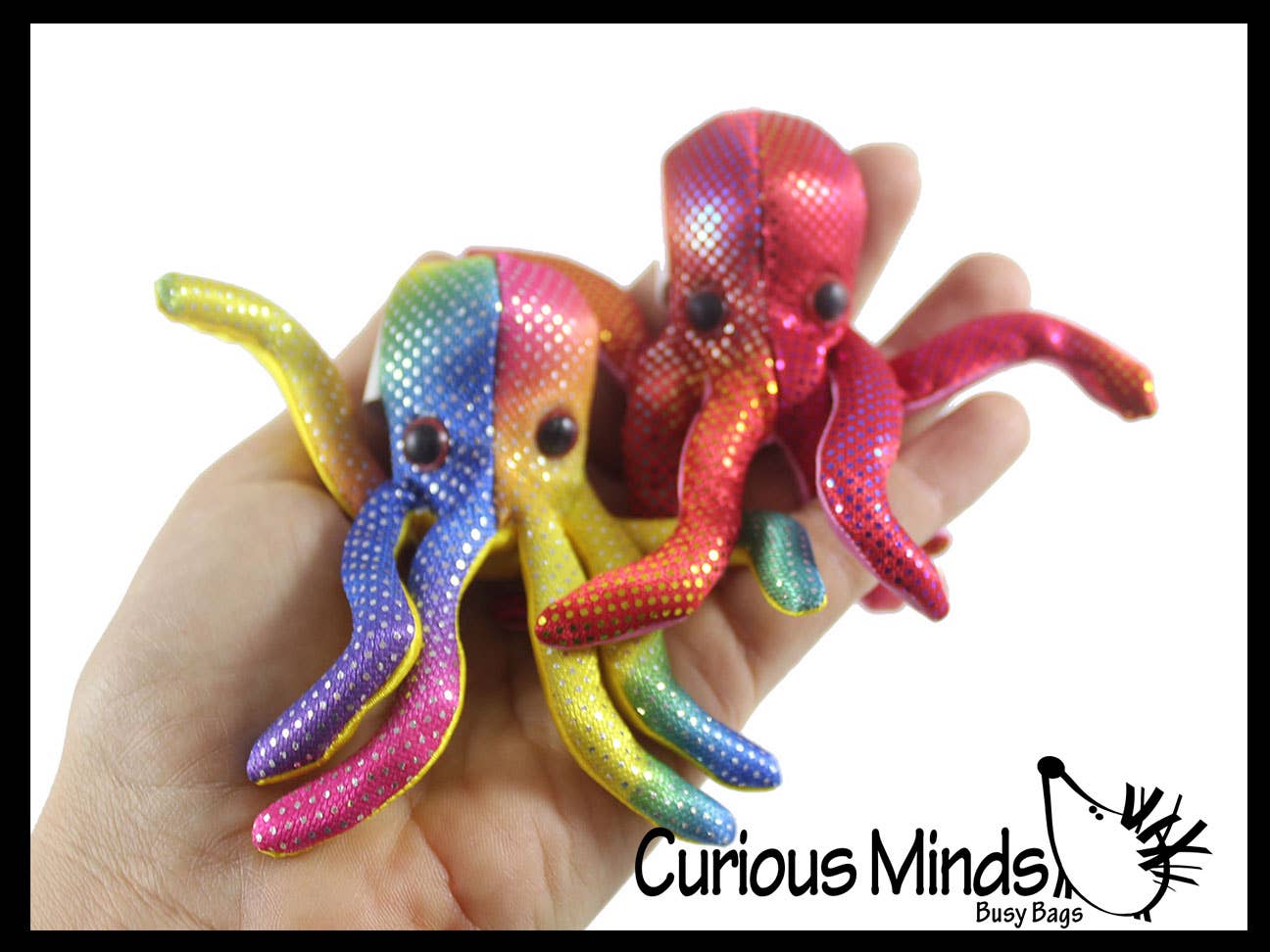 Curious Minds Toys - Vente Peluche – enfant et bébé - 1 jouet animal en forme de pieuvre rempli de sable - sac de sable lourd0