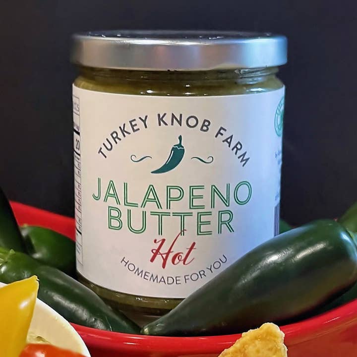 Hete jalapeno-boter voor wholesale door Turkey Knob Farm