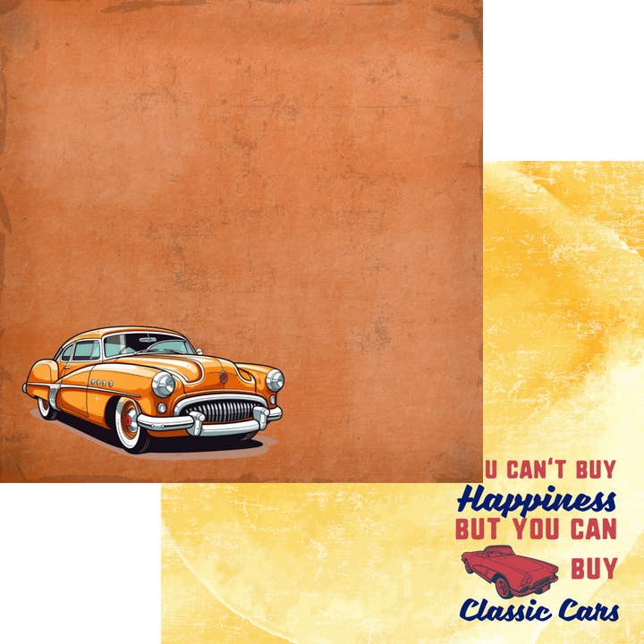 SSC Wholesale - Wholesale Scrapbook - Classic Cars 12x12 Scrapbook Kit - 3 Kits