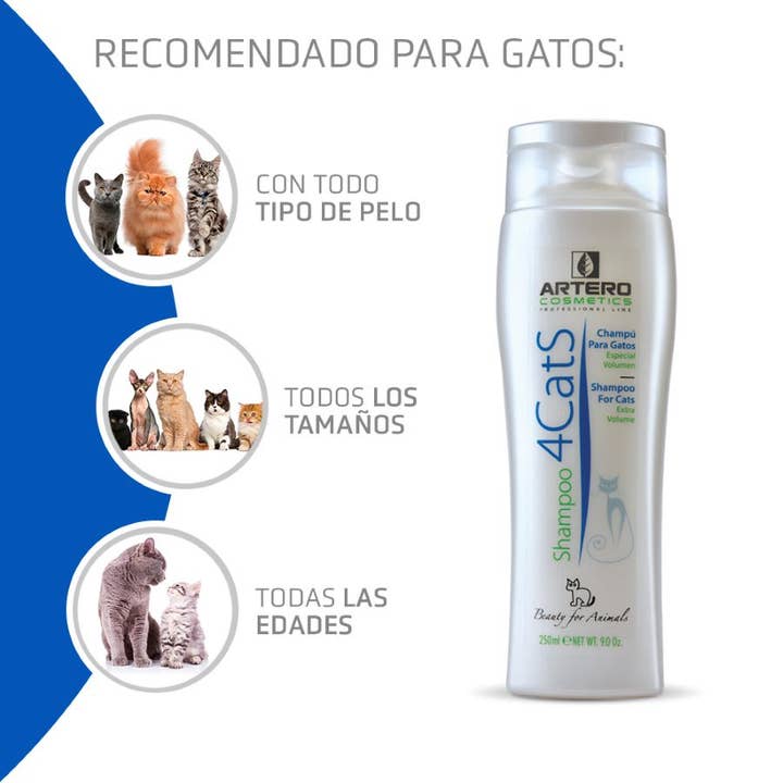 ARTERO Inspiring Style - Wholesale Pet Coat Conditioner - Cat - Artero Cat Shampoo 4Cats 250Ml.2