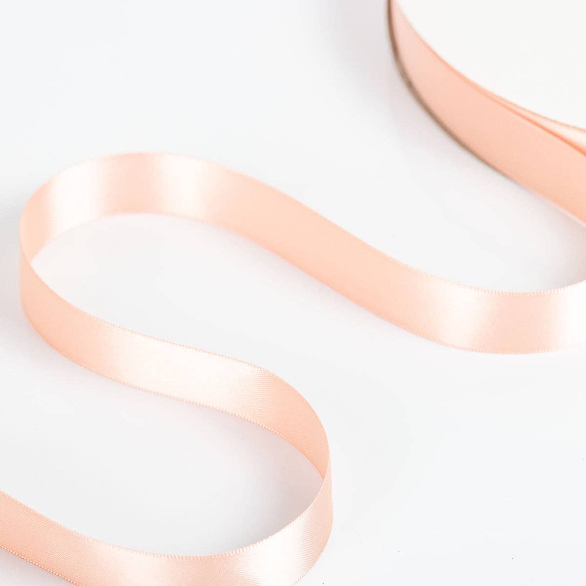 Little Ribbon Shop - Wholesale Ribbon - Gift Wrapping - Apricot 36 Double Faced Satin Ribbon 100-Yard Roll1