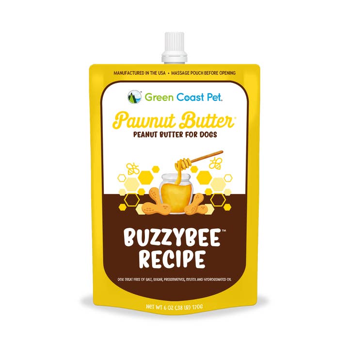 Pawnut Butter with BuzzyBee Recipe 6 oz pouch
for wholesale by Green Coast Pet
