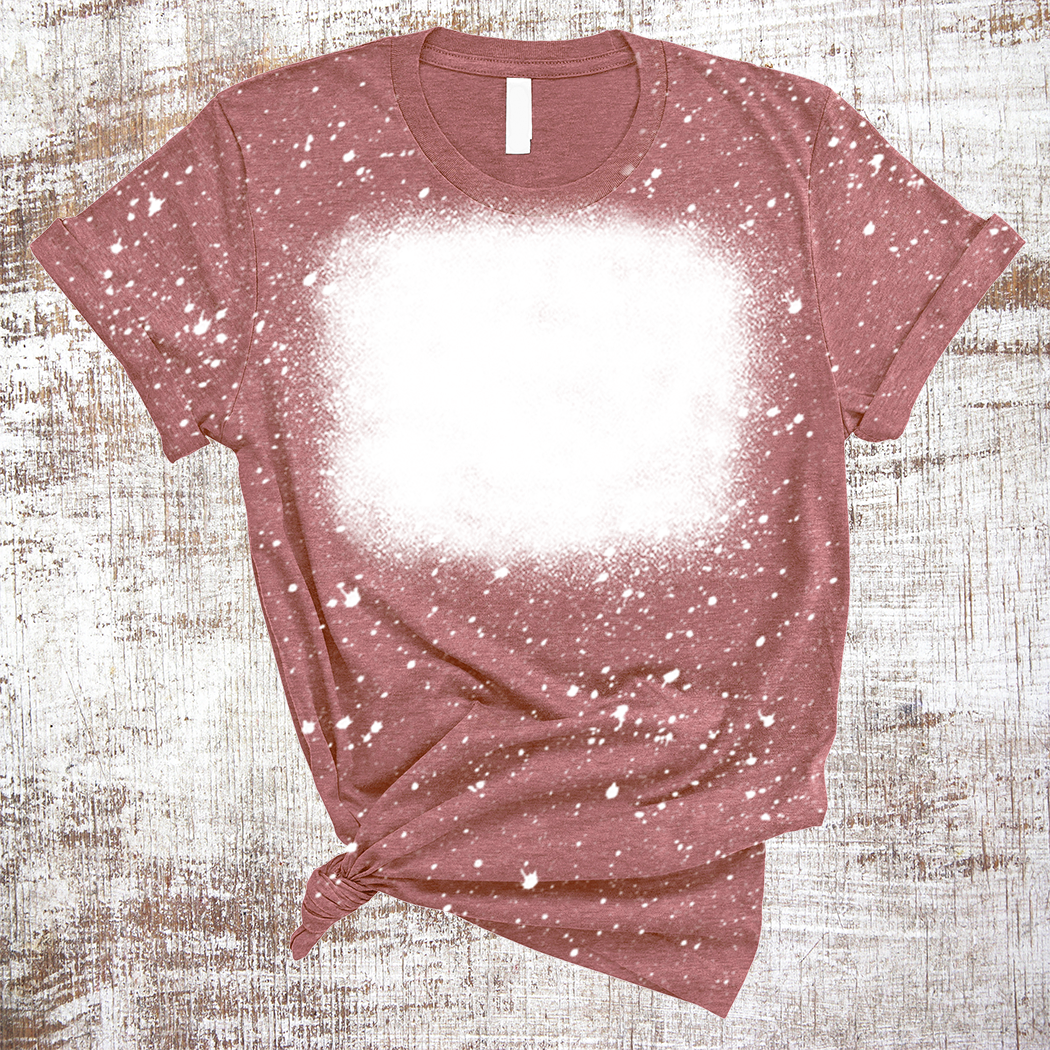 Sweet Tees - Wholesale Blanco T-shirt voor sublimatiedruk - Dames - Sublimatie blanco T-shirts gebleekt vierkant ontwerp11