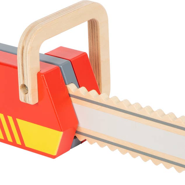 small foot - Vente Jouet en bois – enfant - Tronçonneuse en bois pour pompiers