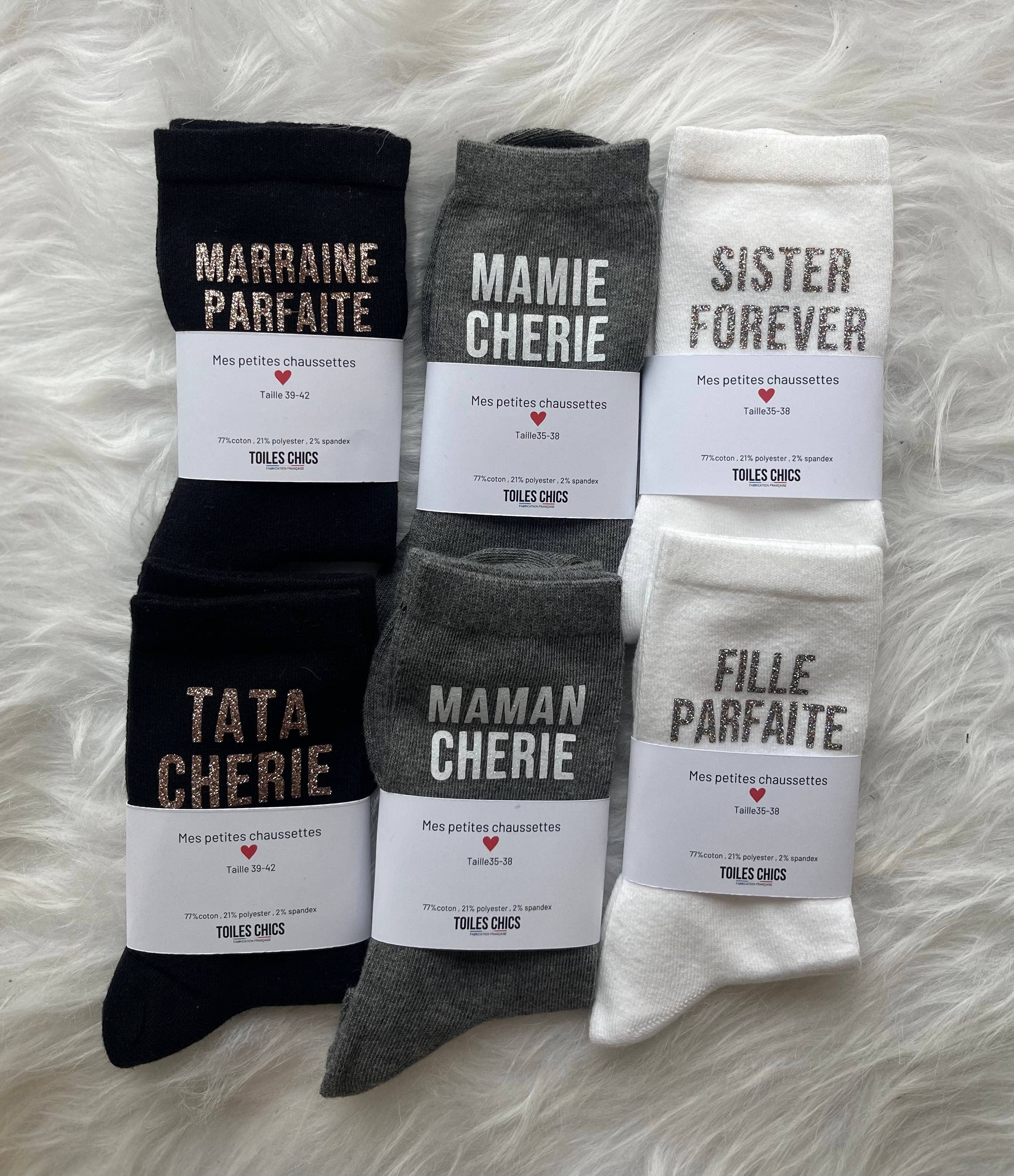 Toiles Chics - Vendita all'ingrosso Calzini - Donna - Set di calzini "Famiglia"2