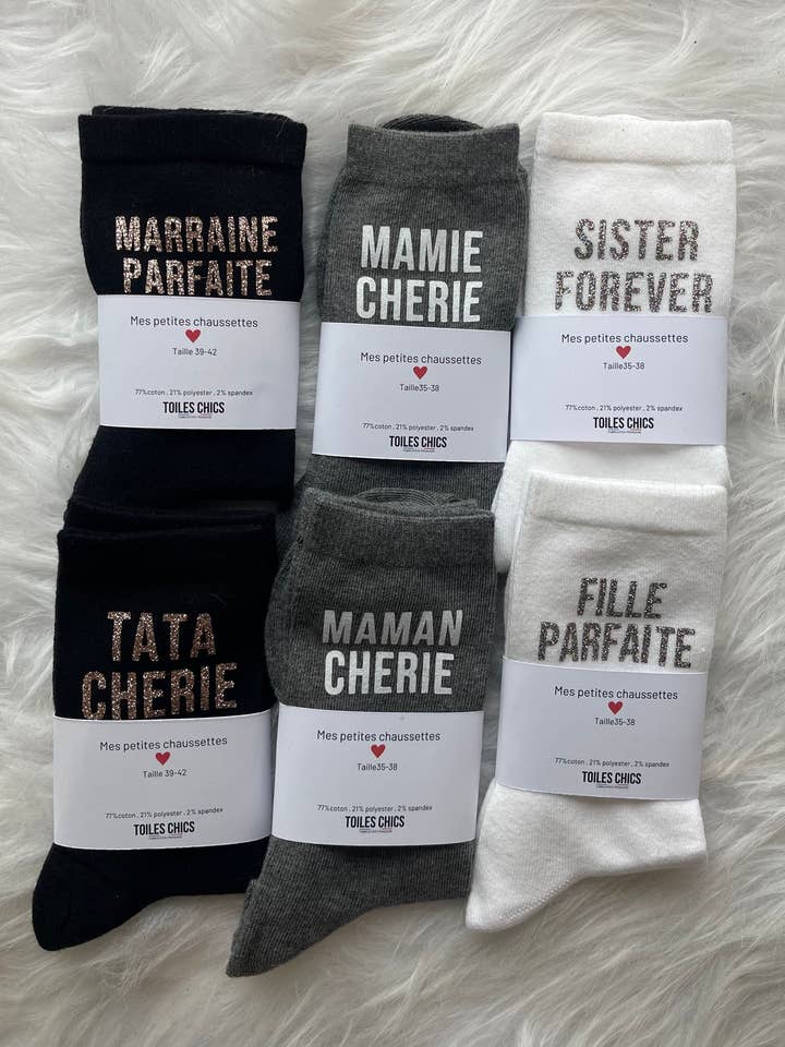 Toiles Chics – wholesale Socks – Women's – "Family" sock set2