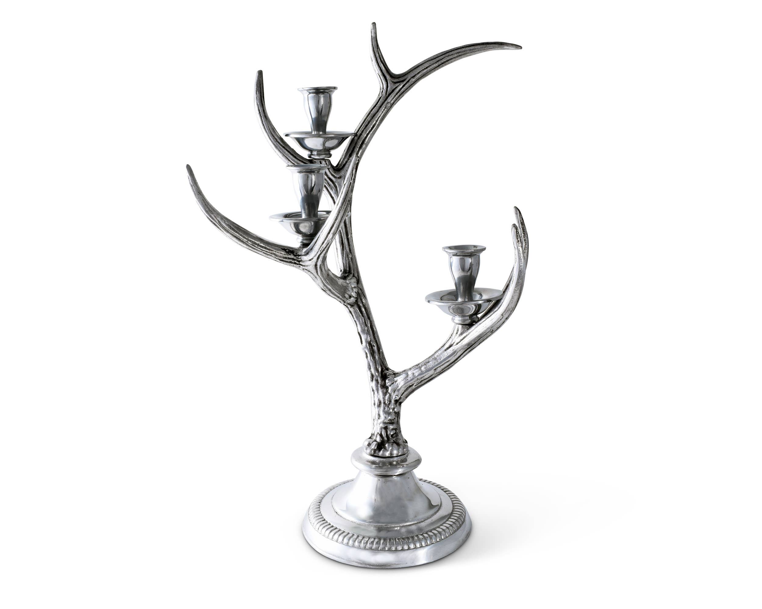 Arthur Court – Engroshandel Lyseholder – Tre-Light Metal Antler Lysestage5