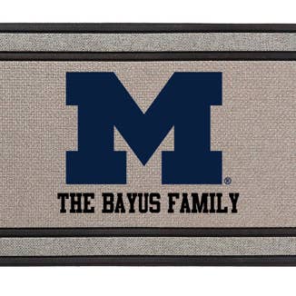 University of Michigan Door Mat for wholesale by Traci's Fun Creations