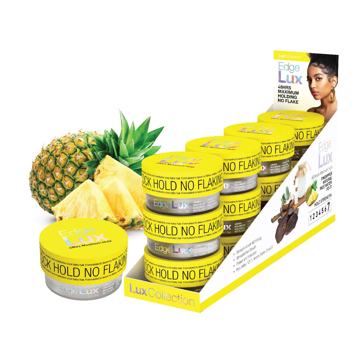 SM Beauty LLC - Wholesale Hair Styling Gel/Mousse - Lux Collection Edge Lux Edge Control Wax 48Hour Maximum Hold16