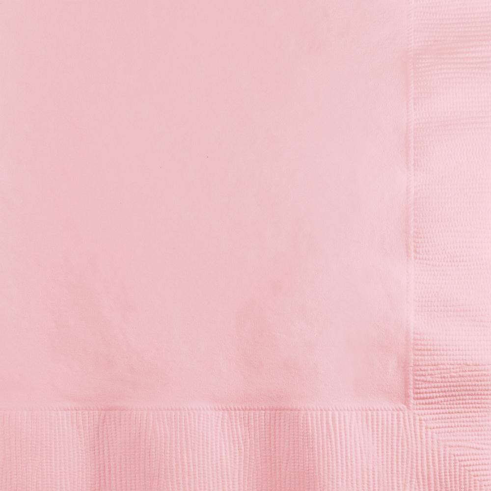 KT Supply – wholesale Disposable napkin – 2 Ply Beverage Napkins Classic Pink, Case of 6000