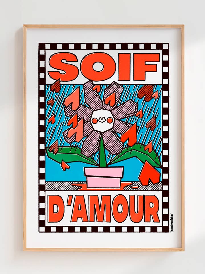 Plakat Sehnsucht nach Liebe für den Großhandel von Paolinoshka