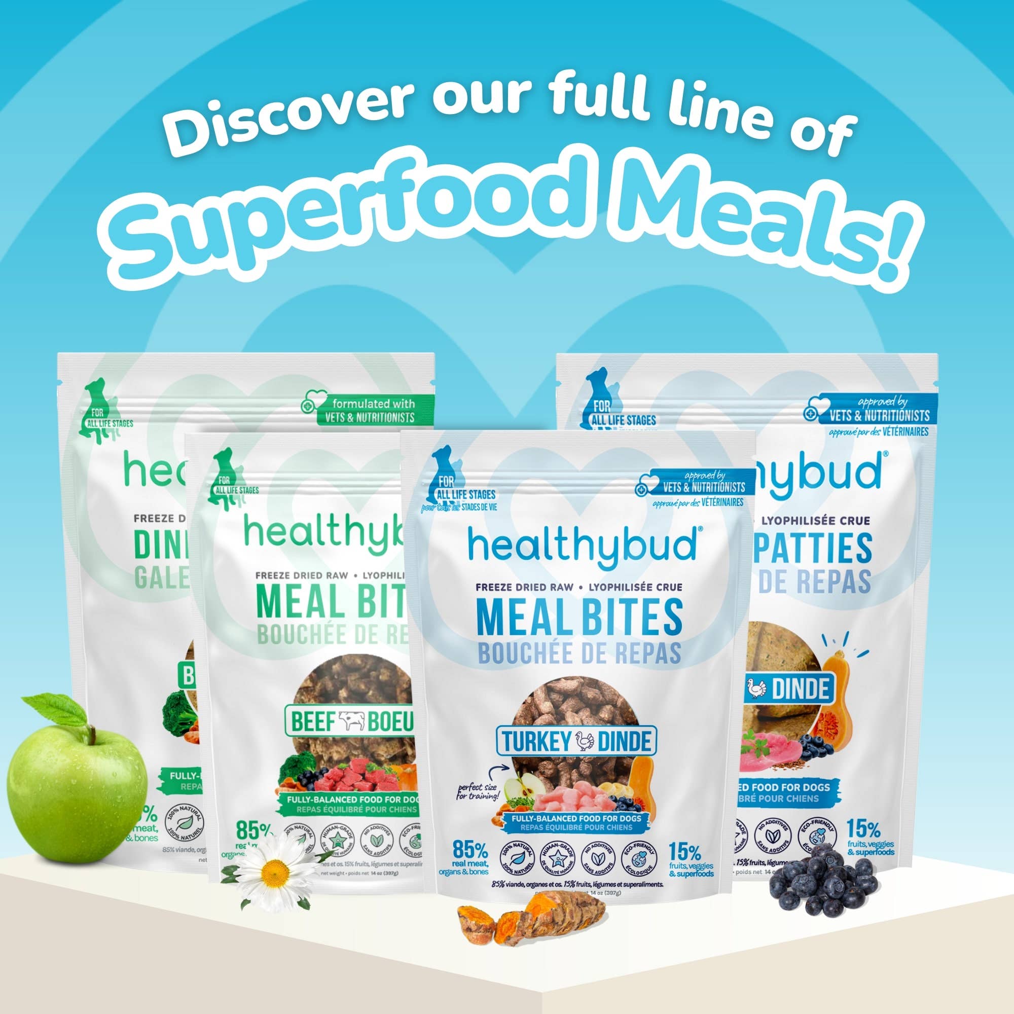 Healthybud - Wholesale Pet Food - Dog - Healthybud's Freeze-Dried Beef Meal Bites for Dogs6