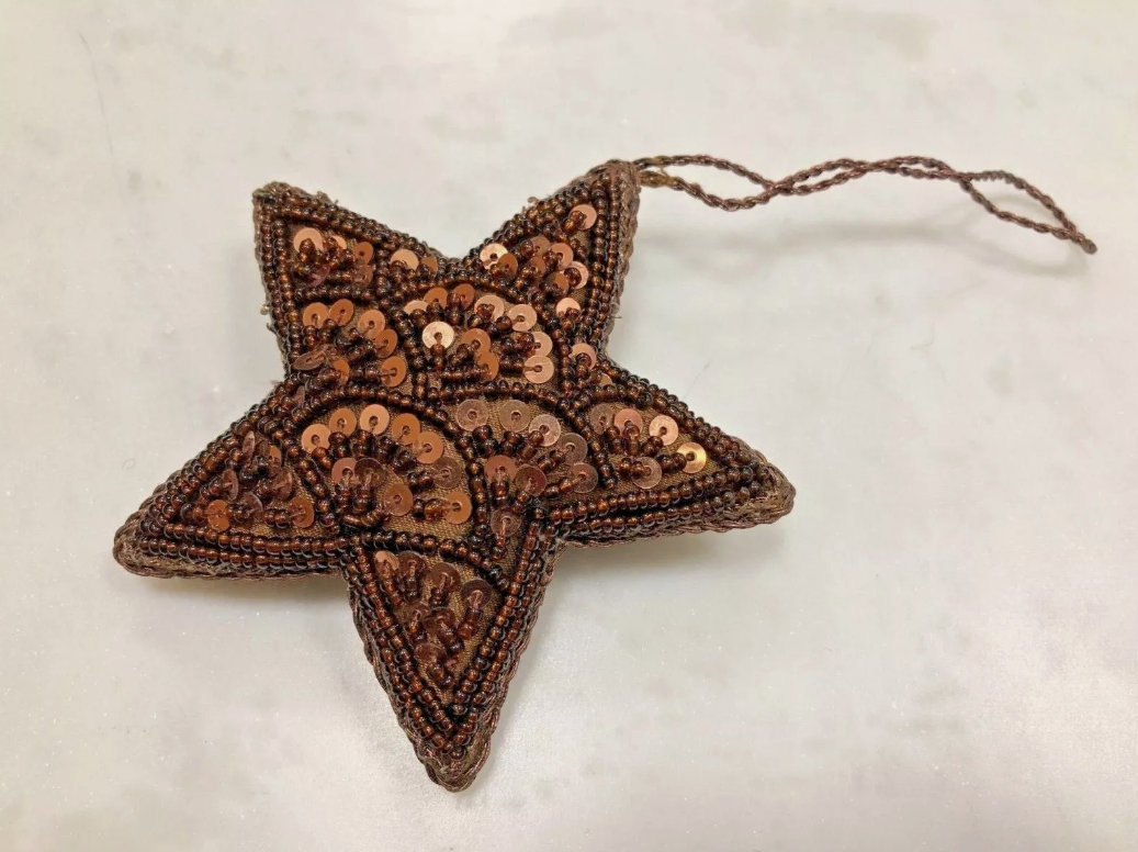 The Paper High Gift Company Limited – Engroshandel Pynt – Brun/Bronze Hængende Pailletstjerne1