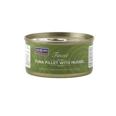 Filetto di tonno Fish4Cats con cozze dalle labbra verdi 70 g per la vendita all'ingrosso da parte di Lucky-Pet Handels- und Produktions GmbH