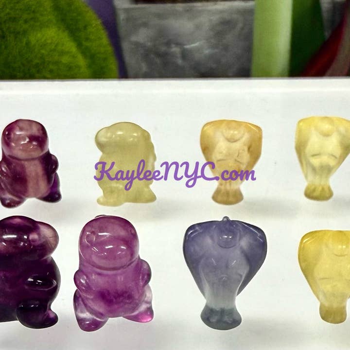 KayleeNYC - Wholesale Spiritual Stone/Crystal - Mix Mini Candy Fluorite Carvings Crystal Healing3