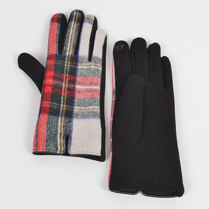 3AM BY H&D ACCESSORIES - Wholesale Gloves - Women's - Plaid Pattern Gloves