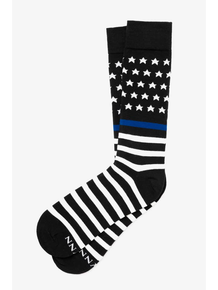 Alynn - Wholesale Socks - Unisex - Blue Lives Matter Police Lives Matter Sock Alynn