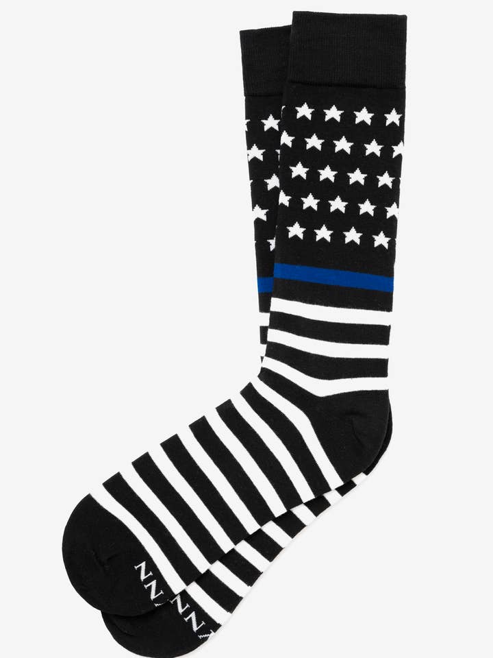 Blue Lives Matter Police Lives Matter Sock Alynn for wholesale by Alynn