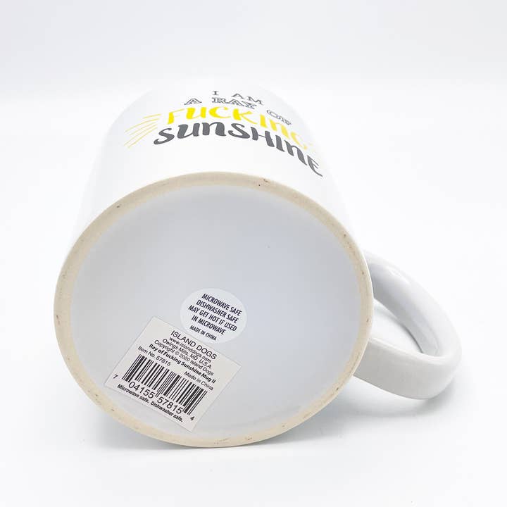 Island Dogs - Wholesale Coffee Mug - Giant 22 oz White Ray of Fucking Sunshine Novelty Coffee Mug5