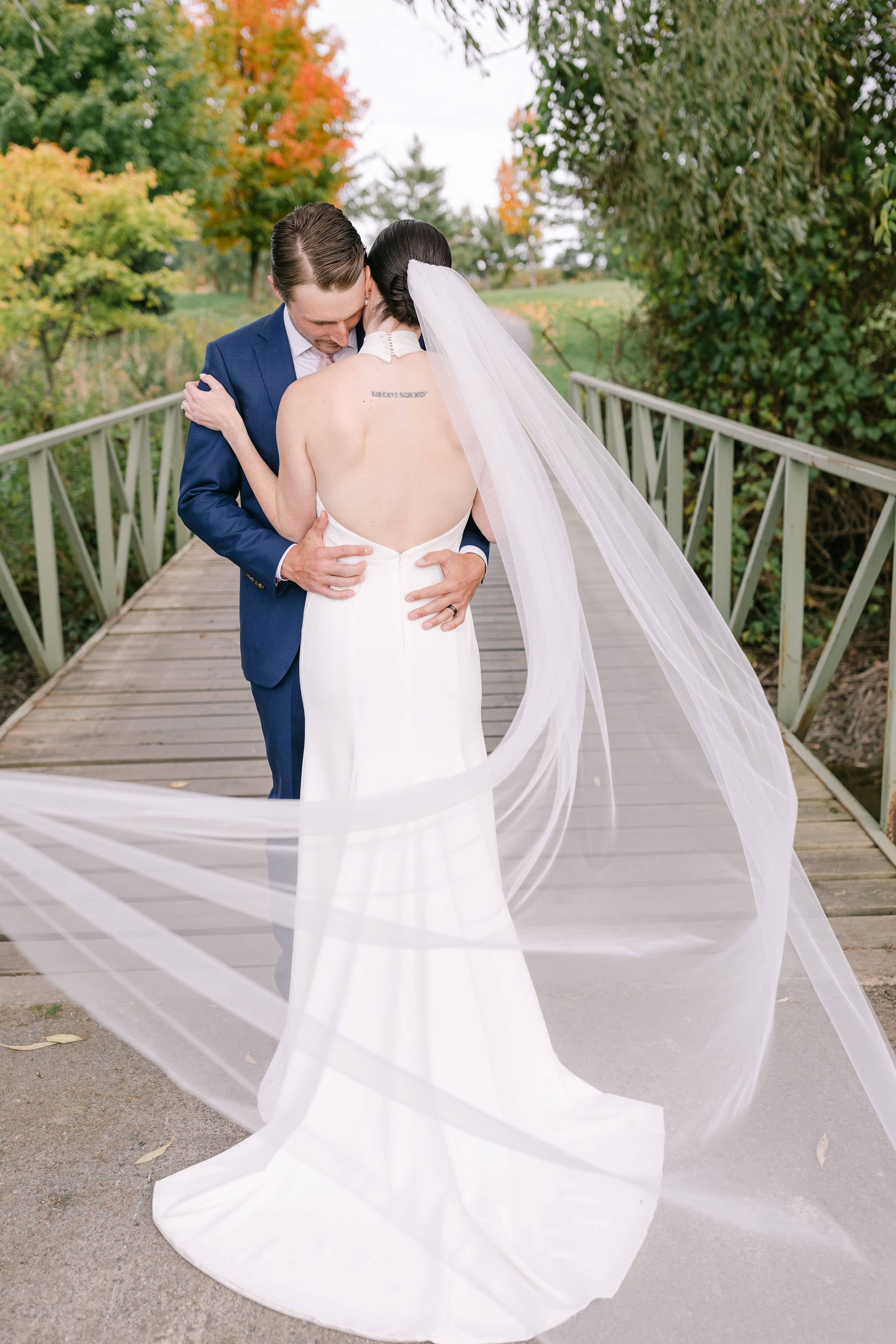 Ruffled Rose Veils - Vente Voile – femme - Voile de chapelle souple (85 pouces)6