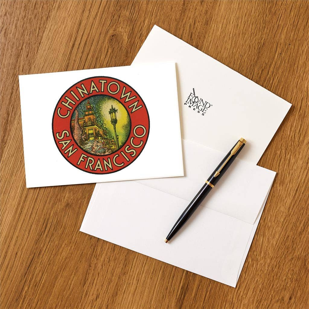 Found Image Press - Wholesale Stationery/Notecard Set - Greeting Card SF-633 Chinatown San Francisco1