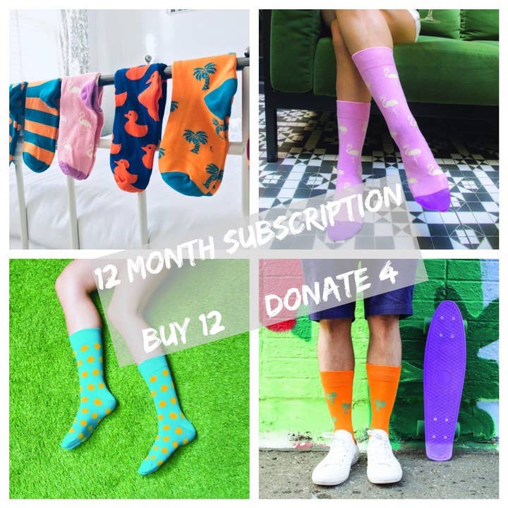 12 month subscription for wholesale by Sock Subs