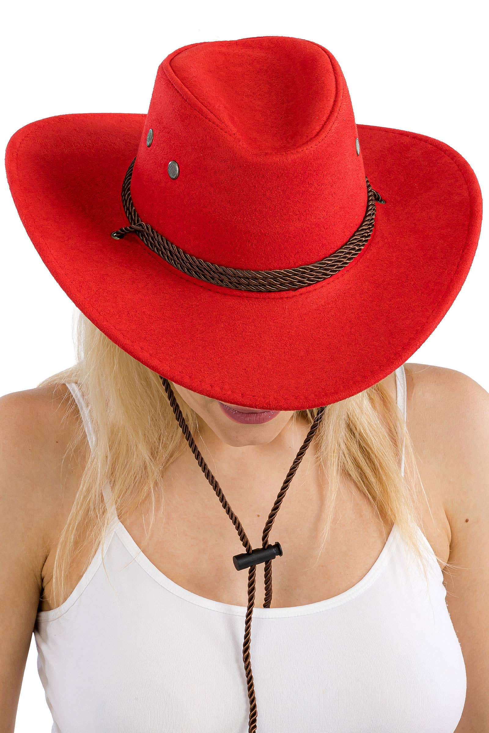 Cap Zone – wholesale Cowboy Hat – Women’s – Classic Vegan Nubuck Leather Western Cowboy Hat13